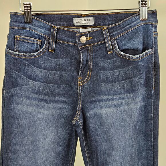 Judy Blue Skinny Mid Rise Ankle Blue Denim Jeans | Women's 7 / 28 - Picture 10 of 16